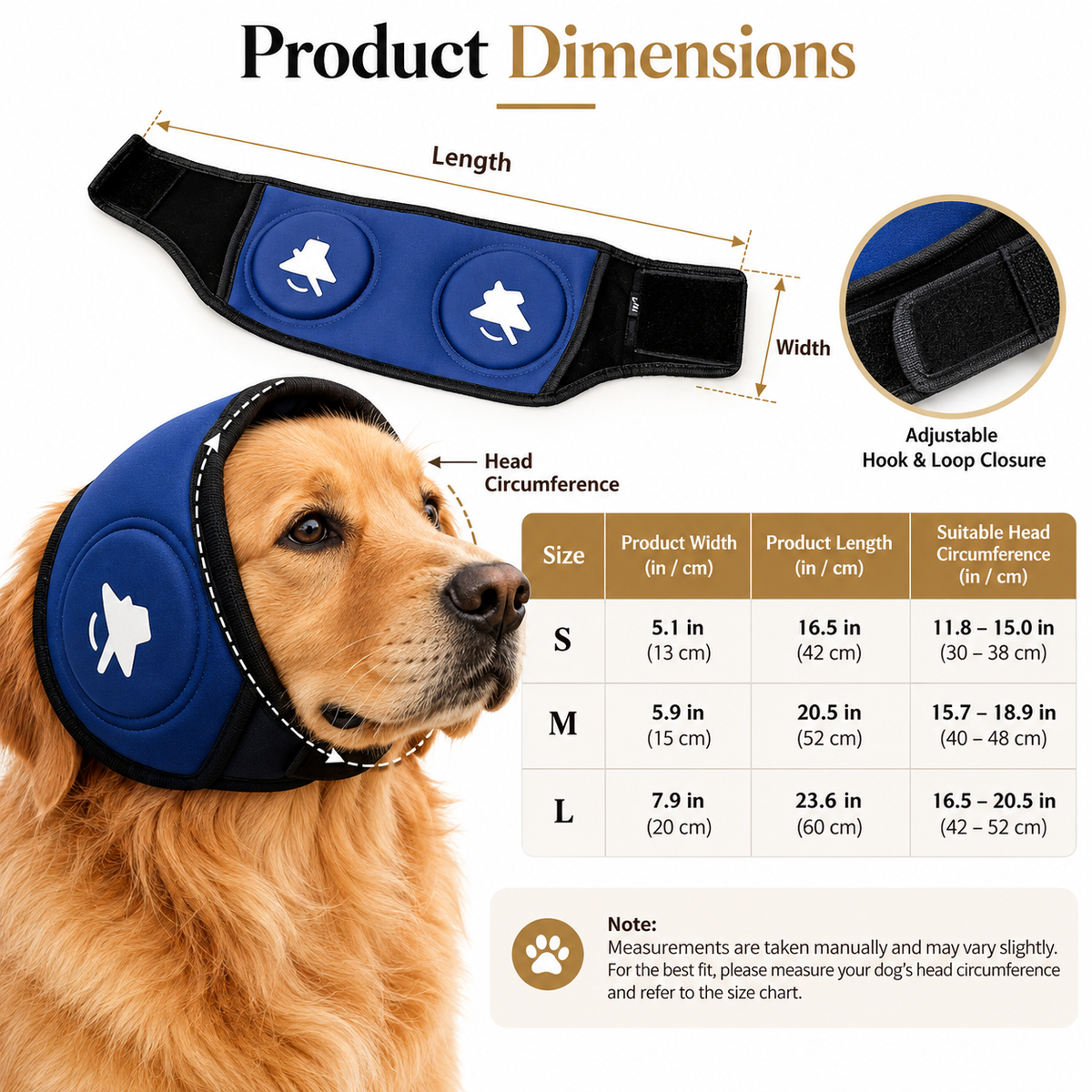 QuietPaws™ Calming Noise-Reducing Dog Earmuffs