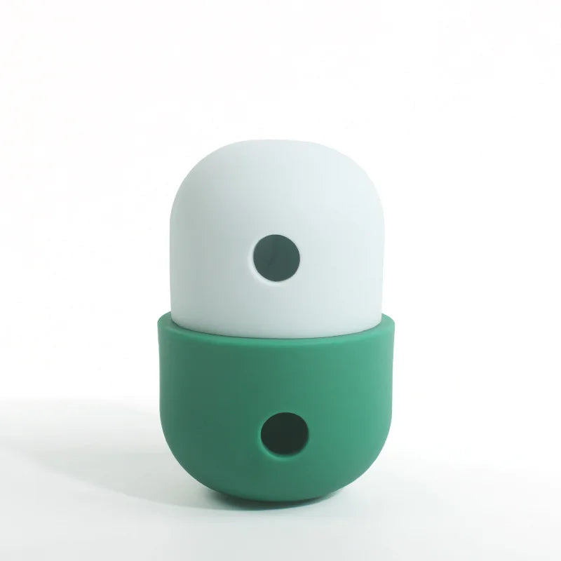 Silicone Dog Treat Dispensing Ball Chew Bowl Interactive Feeder Toy for Outdoor Puzzle Use Home Pet Puppy Small Large Bite