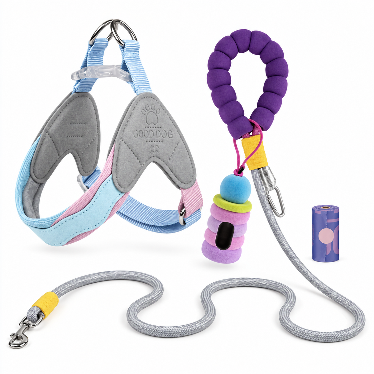 Wiggle Ready Dog Harness & Leash Set