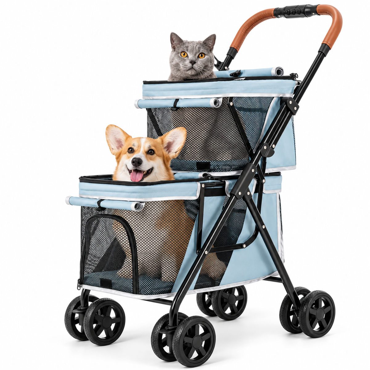 PawVoyage Duo — Double-Decker Pet Stroller