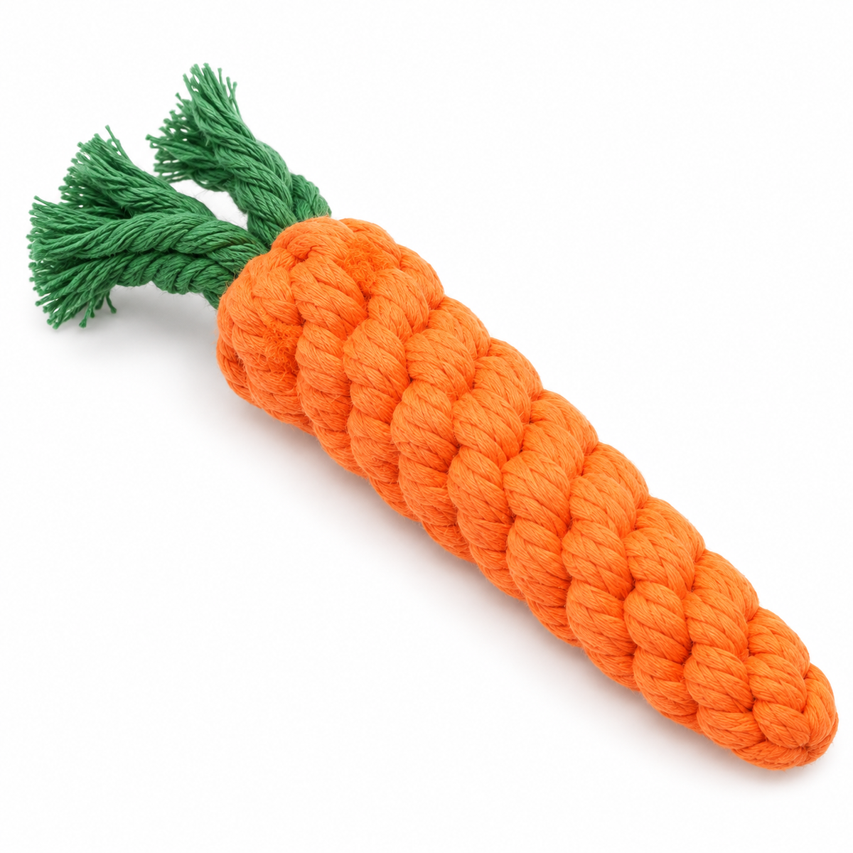 Carrot Crunch Rope Toy – Cotton Chew & Play Toy