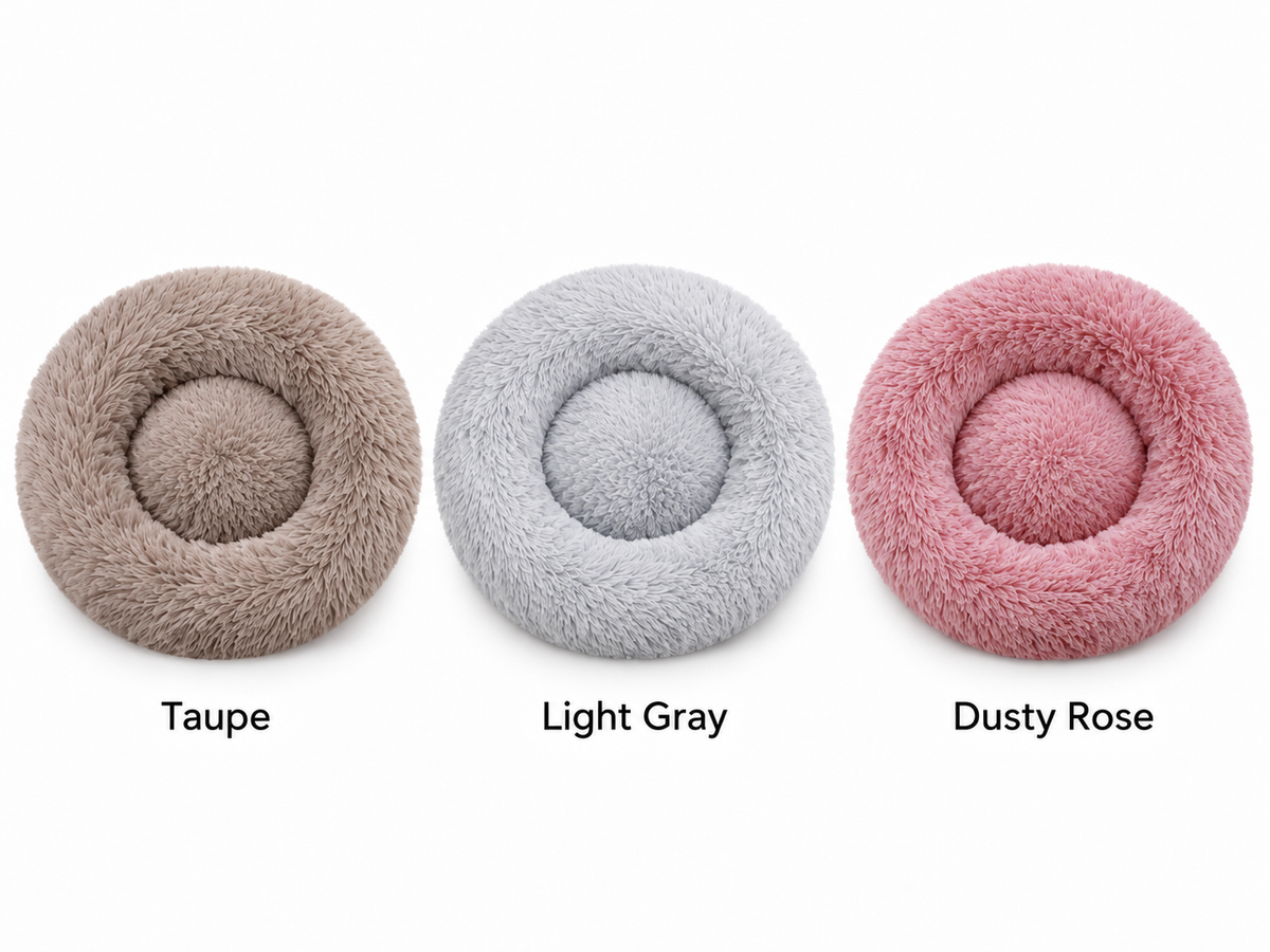 Snuggleberry Cloud – Plush Donut Pet Bed