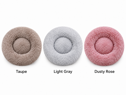 Snuggleberry Cloud – Plush Donut Pet Bed