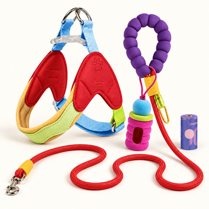 Wiggle Ready Dog Harness & Leash Set