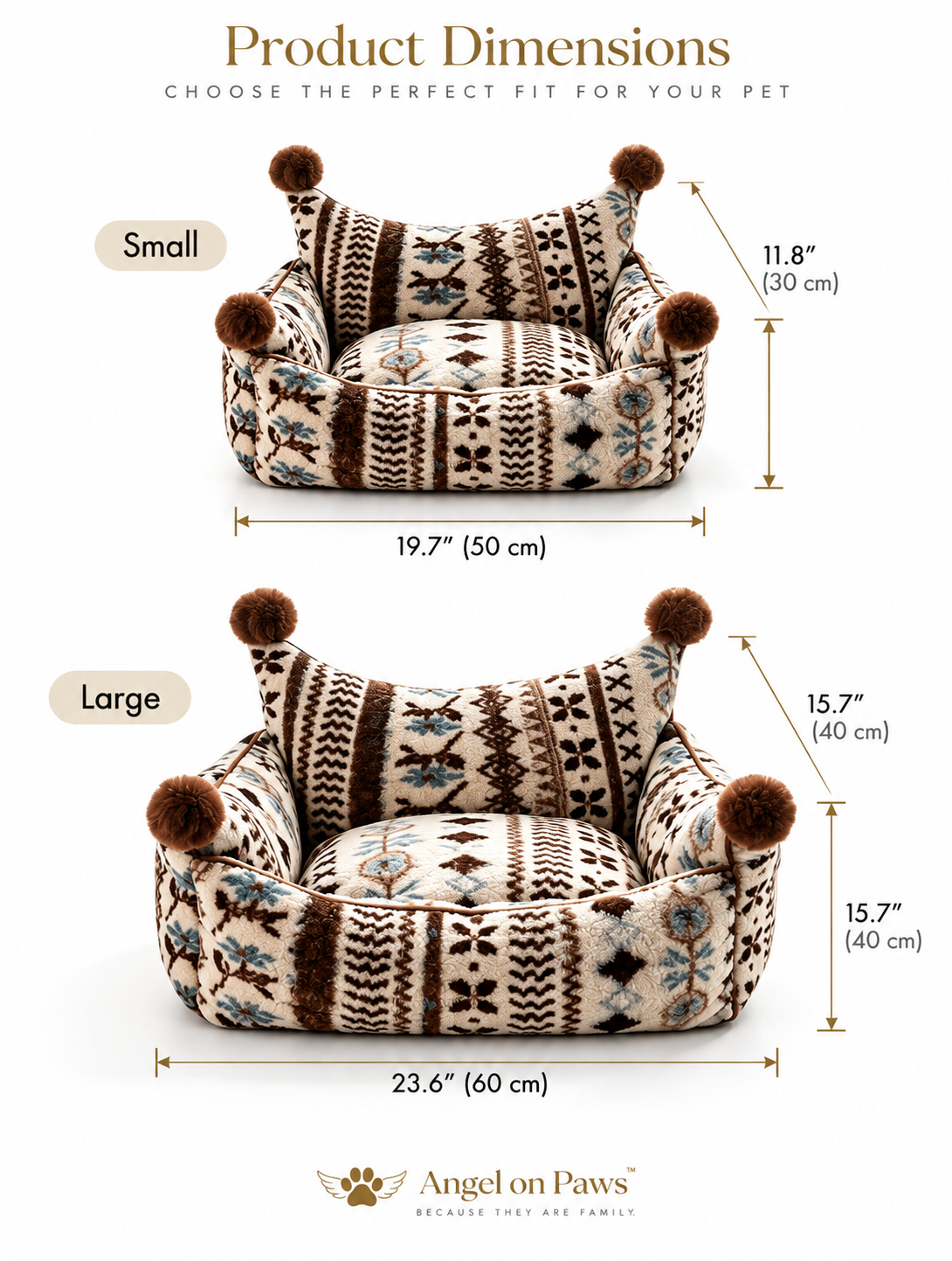 Crown & Cuddle™ Pet Sofa Bed