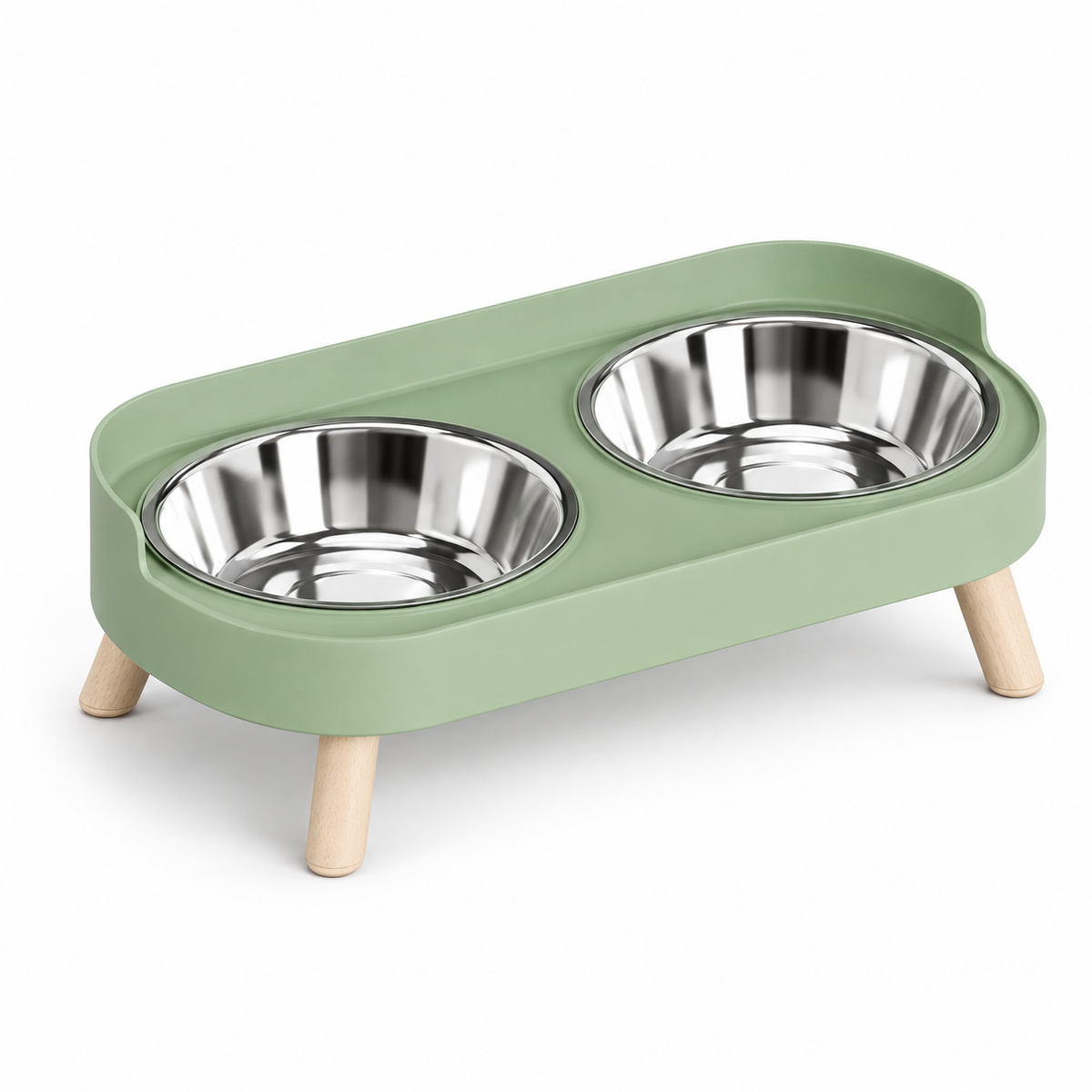 Chow Wow! Elevated Double Pet Bowl Set