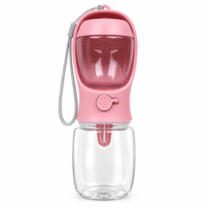 Sip & Snack Travel Bottle — Portable Pet Water & Food Dispenser