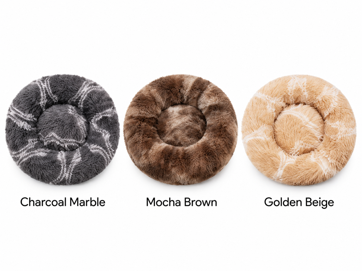 Snuggleberry Cloud – Plush Donut Pet Bed