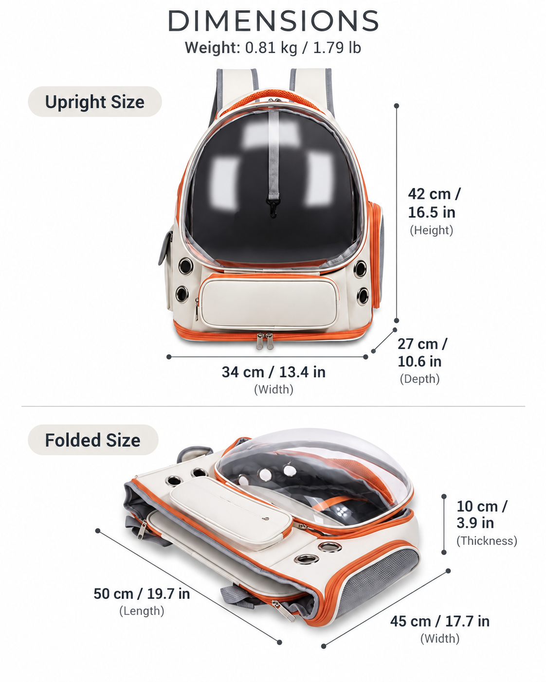 Meowstronaut – Space Capsule Pet Carrier Backpack
