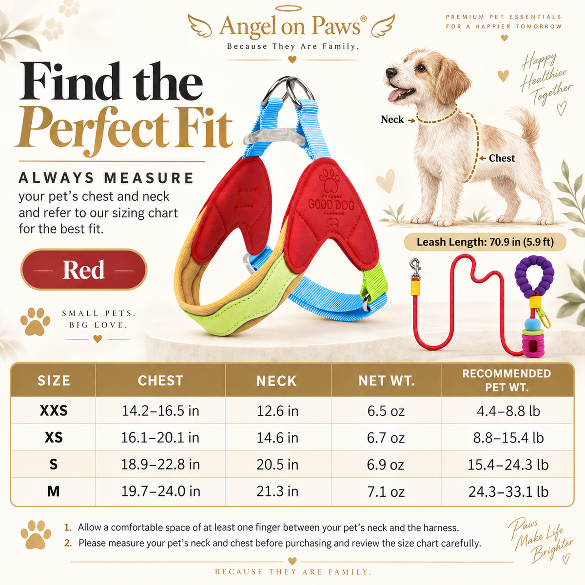 Wiggle Ready Dog Harness & Leash Set