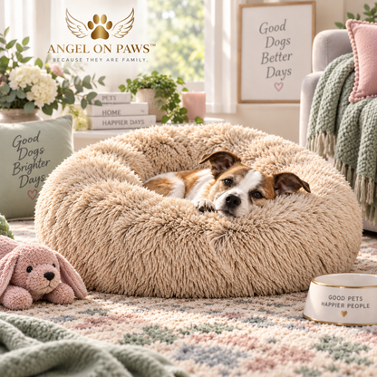 Snuggleberry Cloud – Plush Donut Pet Bed
