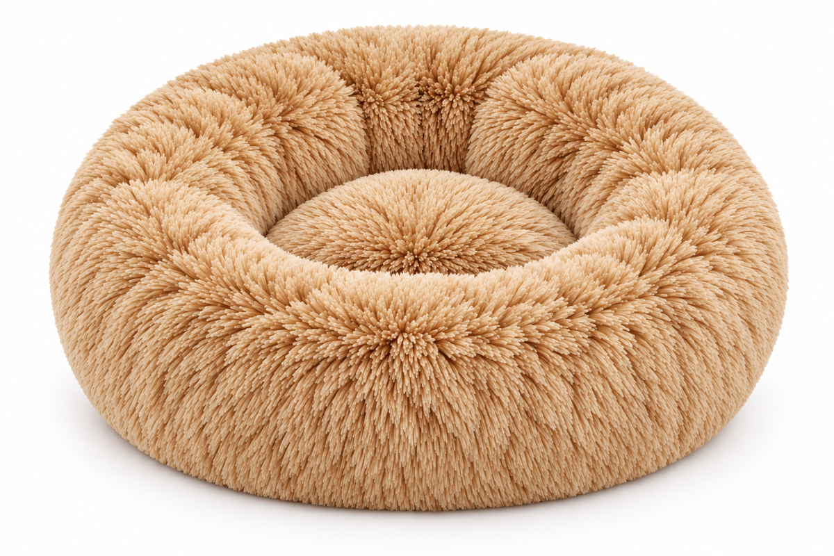 Snuggleberry Cloud – Plush Donut Pet Bed