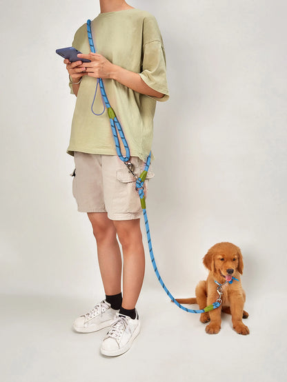 Rainbow Rover – Reflective Hands-Free Dog Leash