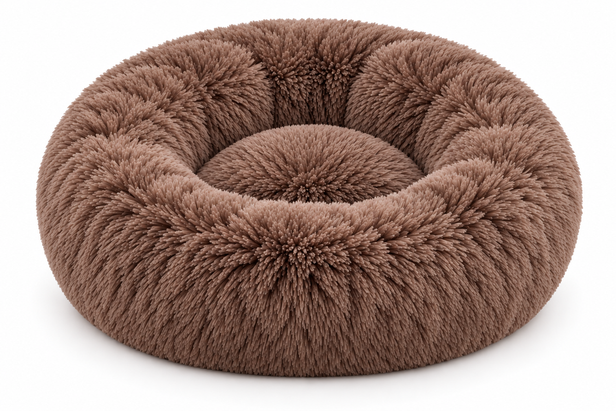 Snuggleberry Cloud – Plush Donut Pet Bed