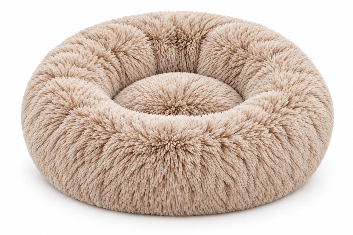 Snuggleberry Cloud – Plush Donut Pet Bed