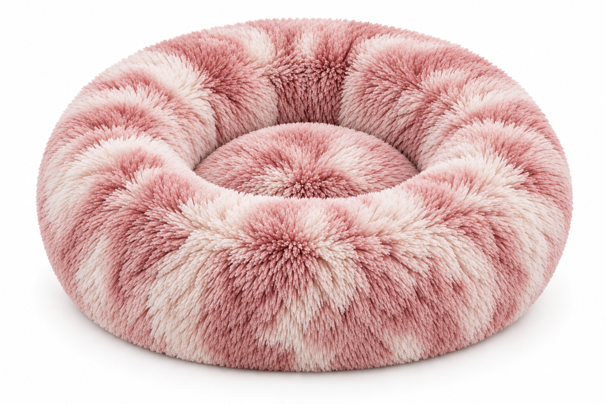 Snuggleberry Cloud – Plush Donut Pet Bed