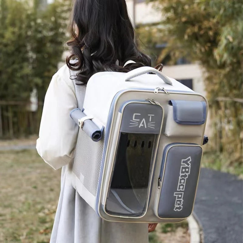 Bag Products Cat Carriers Storage Fashion Backpack Portable Cat Carriers Handbag PVC Home Katzenbeutel MH40MB