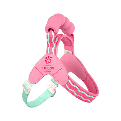 Bubblegum Bounce – Cushioned Reflective Dog Harness