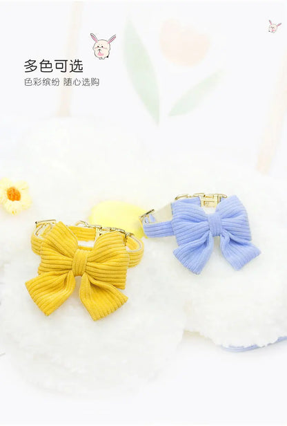 Dog Leash Chest Harness Collar Corduroy Pet Set New Small Pet Dog Harness Set  dog accessories for small dogs