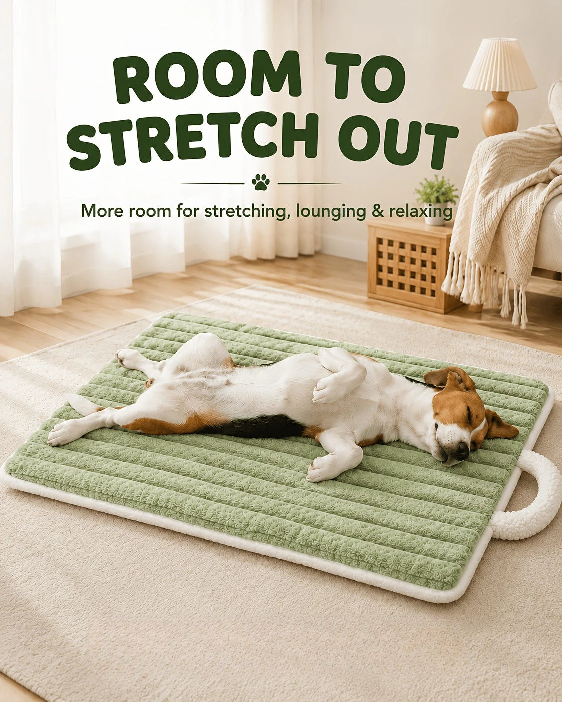 Pet Sleeping Mat Dog Bed Cat Litter Puppy Bed with Carry Handle Dog Sofa Lovely Mattress Cushion for Small Large Dog Blanket
