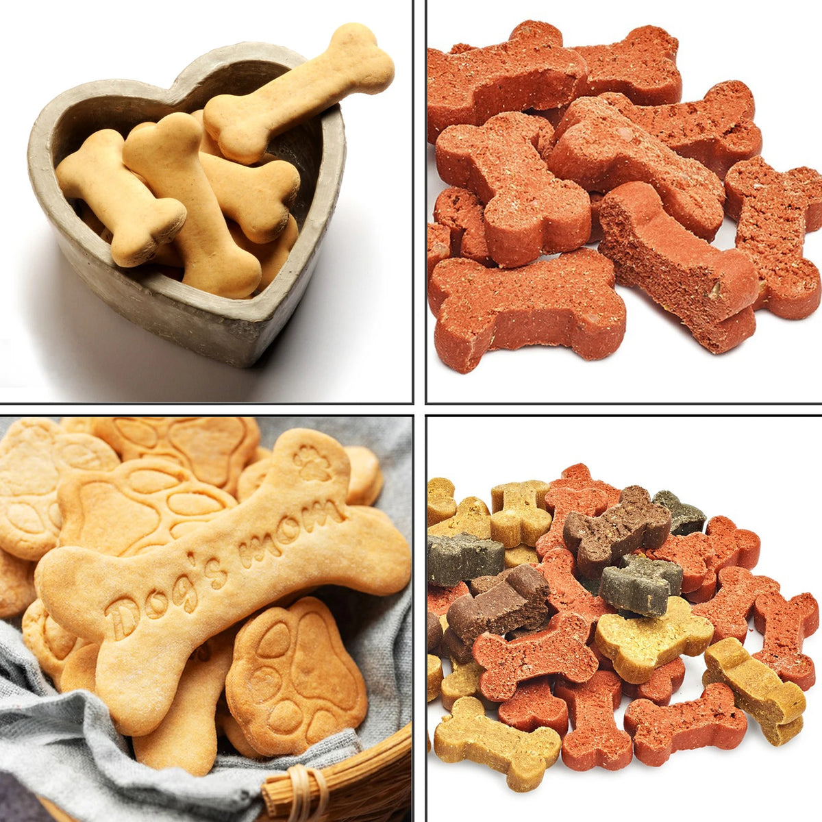 1Pcs Silicone Mold for Dog Biscuits Pink/Blue/Gray Dog Bone Paw Cookie Mold for Dog Treats Ice Cubes Chocolate And Cake Candy