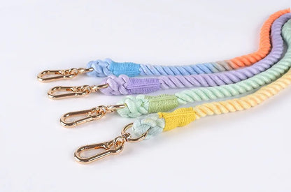 Loudik Woven Cotton Rope Pet Dog Traction Rope Collar Set Dog Rope Medium and Large Dog Pet Supplies Outgoing Puppy Accessories