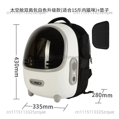 Cat Bag Out Portable Space Capsule Large Capacity Backpack Breathable Cat Schoolbag Pet Dog Backpack