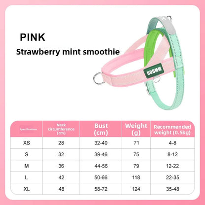 Explosion-Proof Pet Saddle Harness Dog Leash for Shiba Inu Bichon Frize Puppy Outdoor Pet Supplies Dog Collar Cat Collar