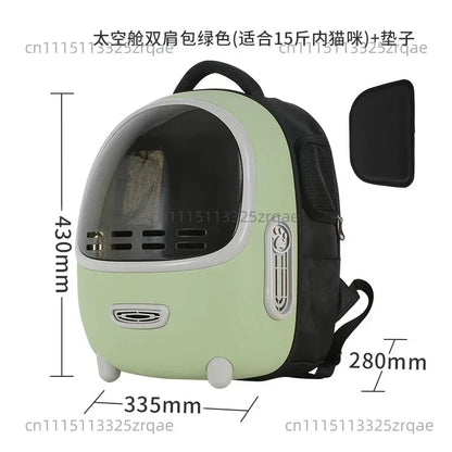 Cat Bag Out Portable Space Capsule Large Capacity Backpack Breathable Cat Schoolbag Pet Dog Backpack
