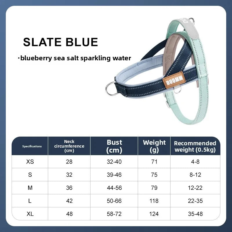 Explosion-Proof Pet Saddle Harness Dog Leash for Shiba Inu Bichon Frize Puppy Outdoor Pet Supplies Dog Collar Cat Collar