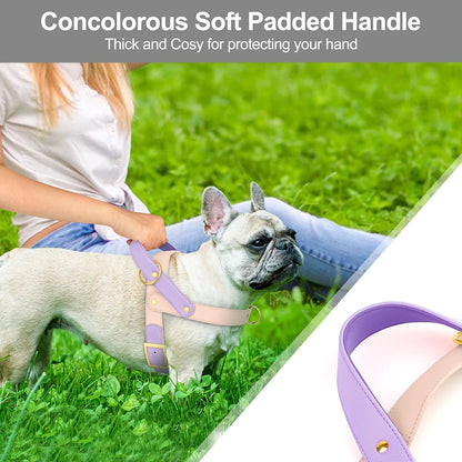 Leather Dog Harness No Pull Dogs Harnesses Vest Soft Pet Walking Training Vests Strong For Small Medium Large Dogs Pug Pitbull