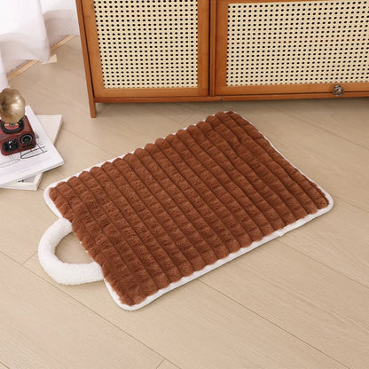 Pet Sleeping Mat Dog Bed Cat Litter Puppy Bed with Carry Handle Dog Sofa Lovely Mattress Cushion for Small Large Dog Blanket