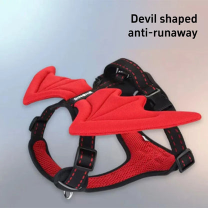 Wing & Wag Angel Wings Dog Harness - A breathable adjustable dog harness finished with playful 3D angel wings.