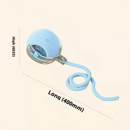 Kawaii Interactive Dog Toy Electric Plush Jumping Ball Squeaky Bite Resistant Self Entertaining Boredom Relief For Cute Dogs
