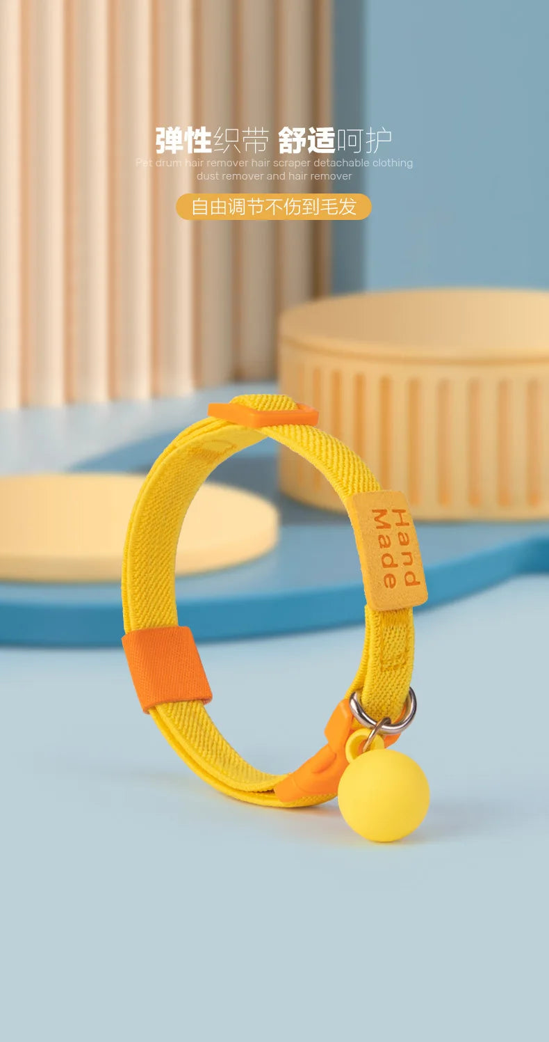 Reflective Cat Collar Adjustable Soft Pet Necklace Summer Fashion Accessory with Breakaway Clasp for Indoor Outdoor Cats