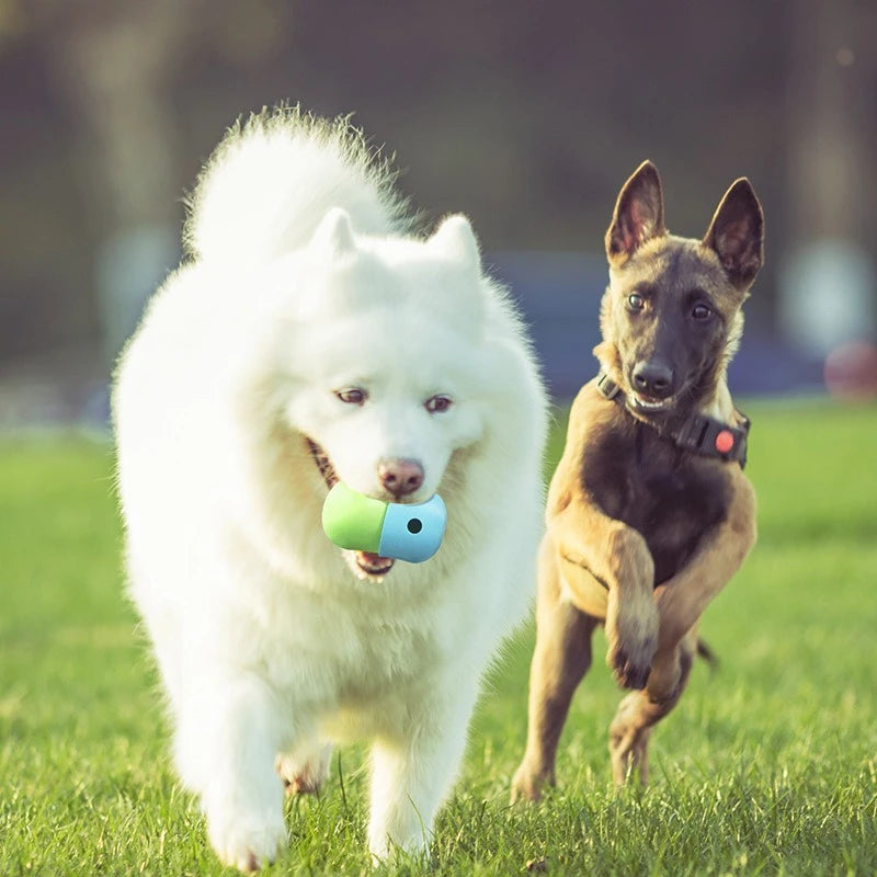 Silicone Dog Treat Dispensing Ball Chew Bowl Interactive Feeder Toy for Outdoor Puzzle Use Home Pet Puppy Small Large Bite