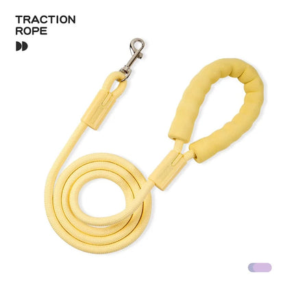 1.5m New Dopamine  Rope Non Slip Foam Handle Pet Training Rope Nylon Anti-Lost Dog Traction Rope Outdoor Pet Supplies Dog Leash