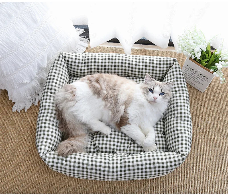 New Four Seasons Universal Pet Nests Spring and Autumn Square Nests Winter Warm Dog Nests Cat Nests Thickened Small Dog NestsCat