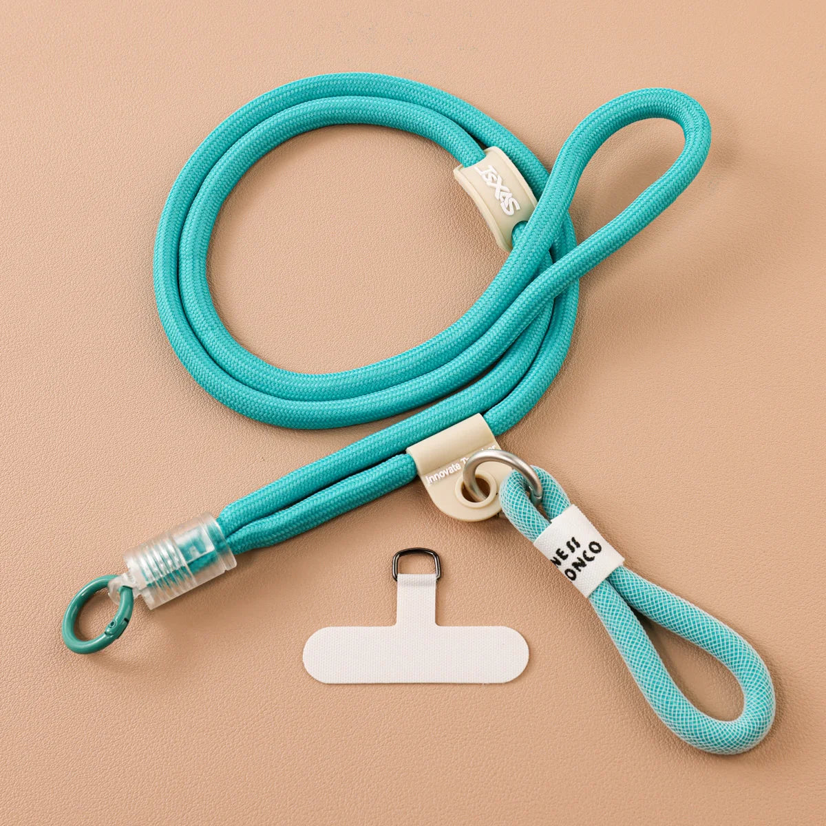 Colorful Braided Phone Crossbody Lanyard Universal Anti-lost Phone Strap with Tether Tab for All Smartphones Retro Fresh Style