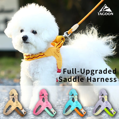 Bubblegum Bounce – Cushioned Reflective Dog Harness