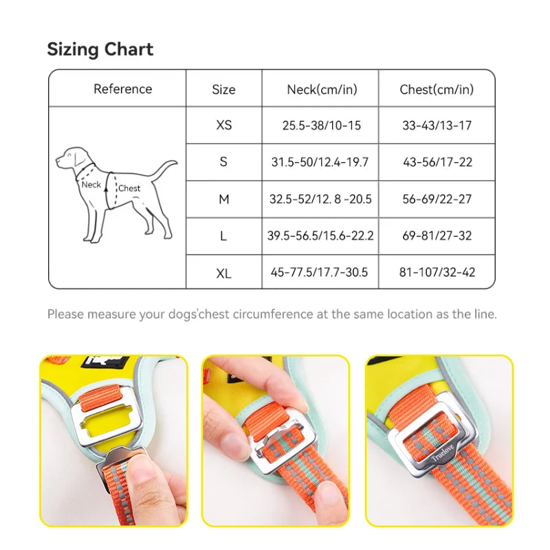 Trailblazer Tails – Reflective Padded Dog Harness