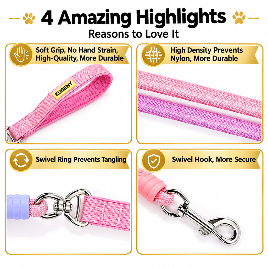 Wagbow Gradient Rope Dog Leash