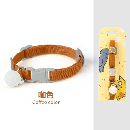Reflective Cat Collar Adjustable Soft Pet Necklace Summer Fashion Accessory with Breakaway Clasp for Indoor Outdoor Cats