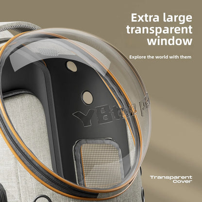 Large Pet Trolley Suitcase for Cats Dogs, Space Capsule Backpack for Outdoor Travel, Pet Accessory