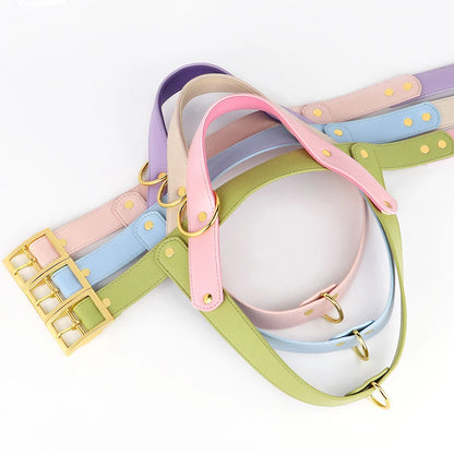 Leather Dog Harness No Pull Dogs Harnesses Vest Soft Pet Walking Training Vests Strong For Small Medium Large Dogs Pug Pitbull