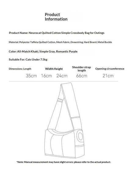 New Pet Portable Travel Bag Fluffy Padded Cloud Slings Shoulder Bag Large Side Hole Space Outdoor Carrier for Small Cat Dog