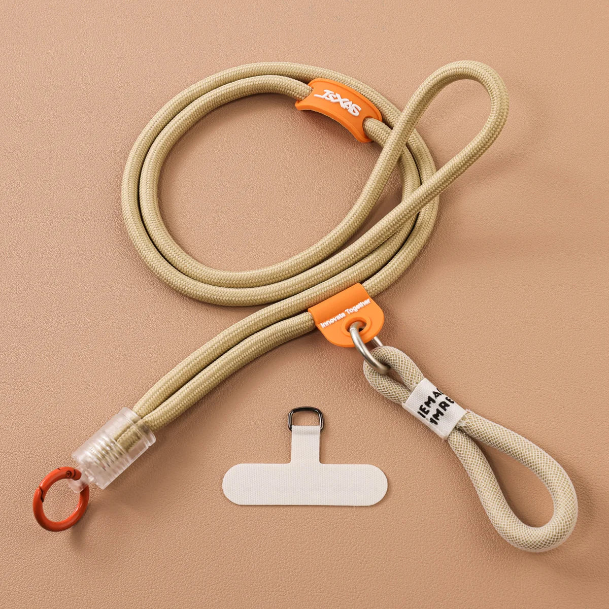 Colorful Braided Phone Crossbody Lanyard Universal Anti-lost Phone Strap with Tether Tab for All Smartphones Retro Fresh Style