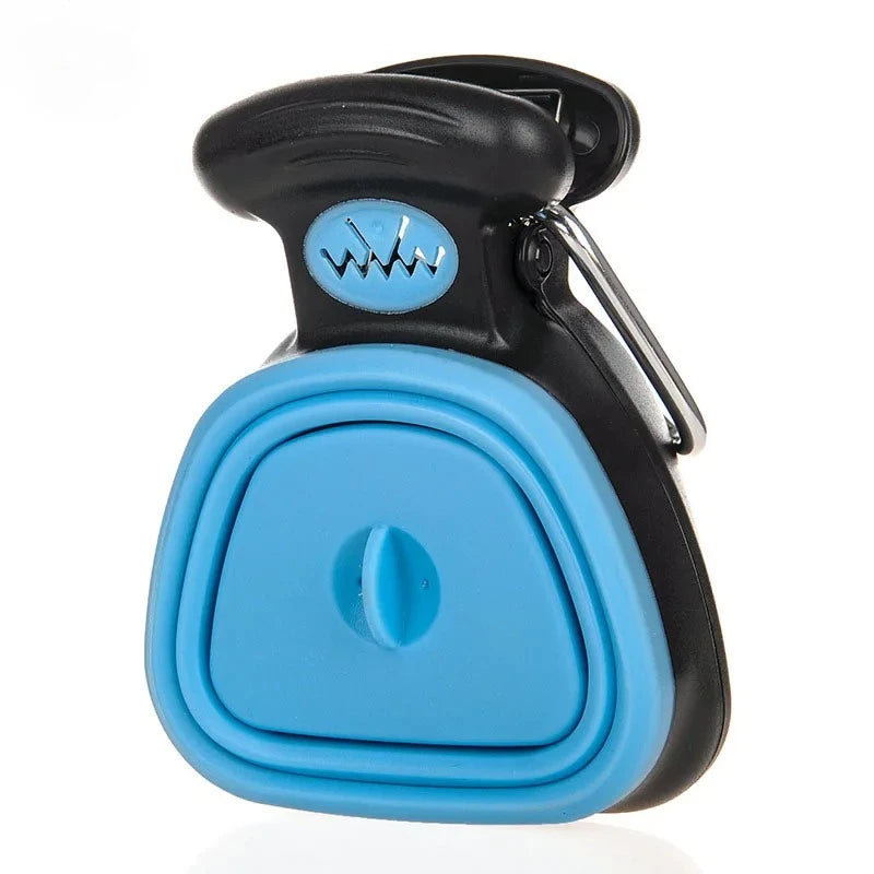 Dog Pet Travel Foldable Pooper Scooper With 1 Roll Decomposable Bags Poop Scoop Clean Pick Up Excreta Cleaner