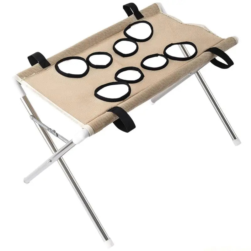 QX2E MultiFunctional Cats Dog Grooming Bed with Support Frame and Washing Hole Grooming Bed For Pet Ear Picking Clipping