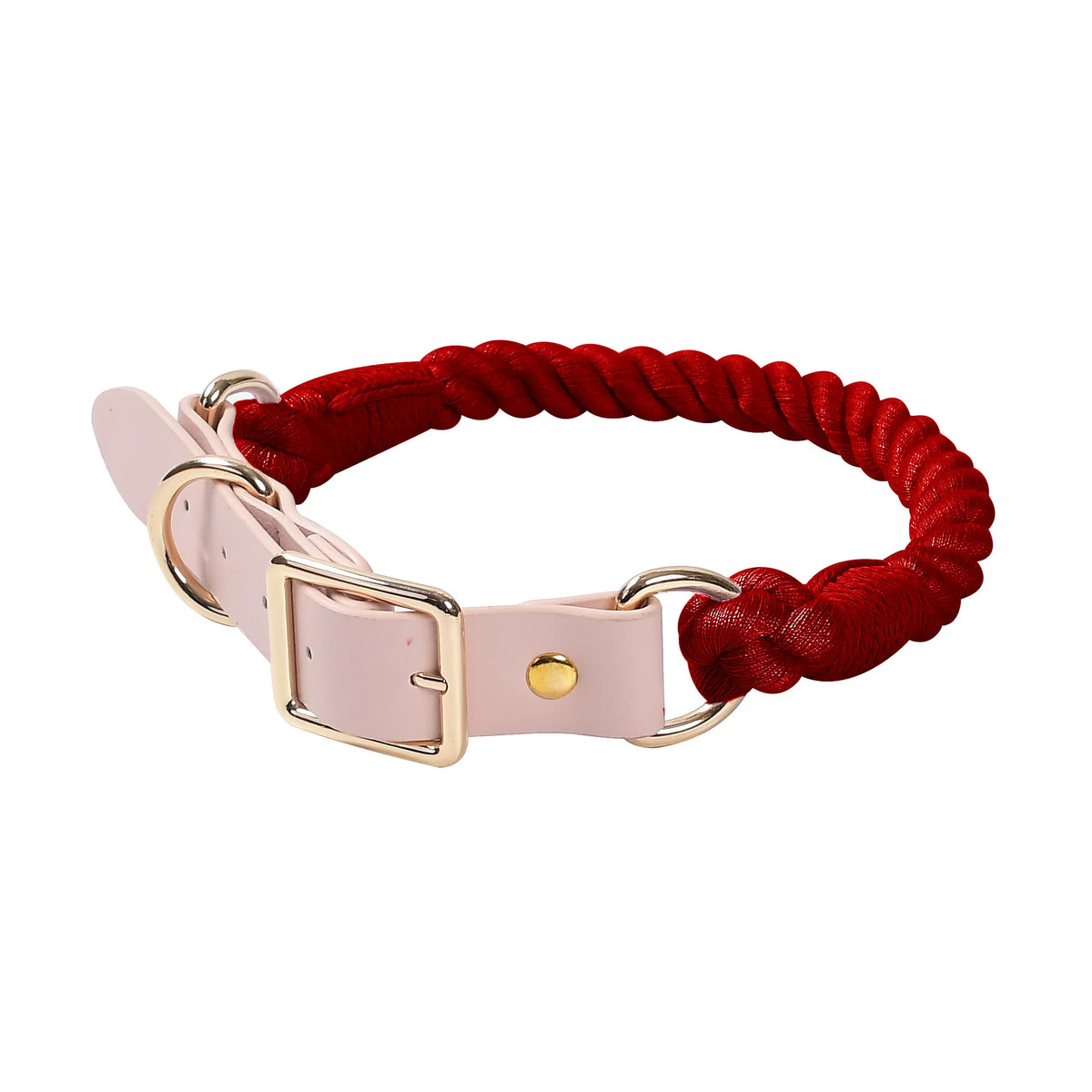 Wholesale Handmade Woven Colorful Pet Dog Leash Set Leather Dog Collar Supplies Cross-Border
